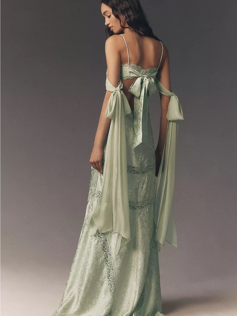 For Love & Lemons Rita Silk Maxi Gown - Picture 4 of 6